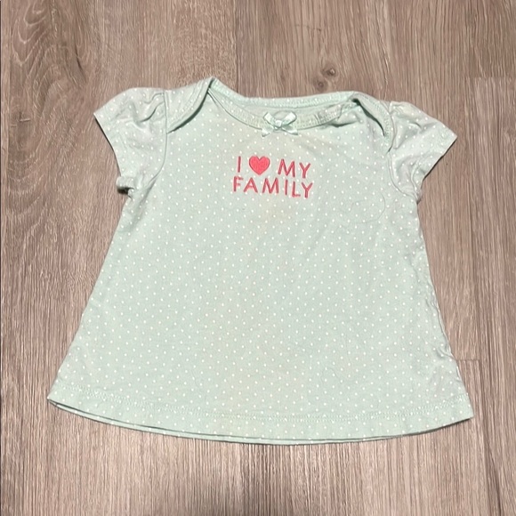 4 for $20 Love My Family Kids Shirt - Mint Green - Picture 1 of 1
